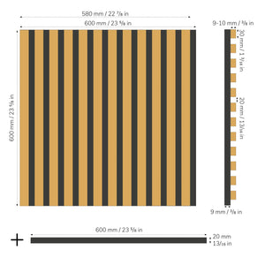 Slate-Lite Acoustic Panel Falling Leaves
