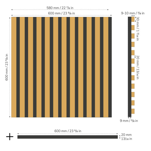 Slate-Lite Acoustic Panel Falling Leaves