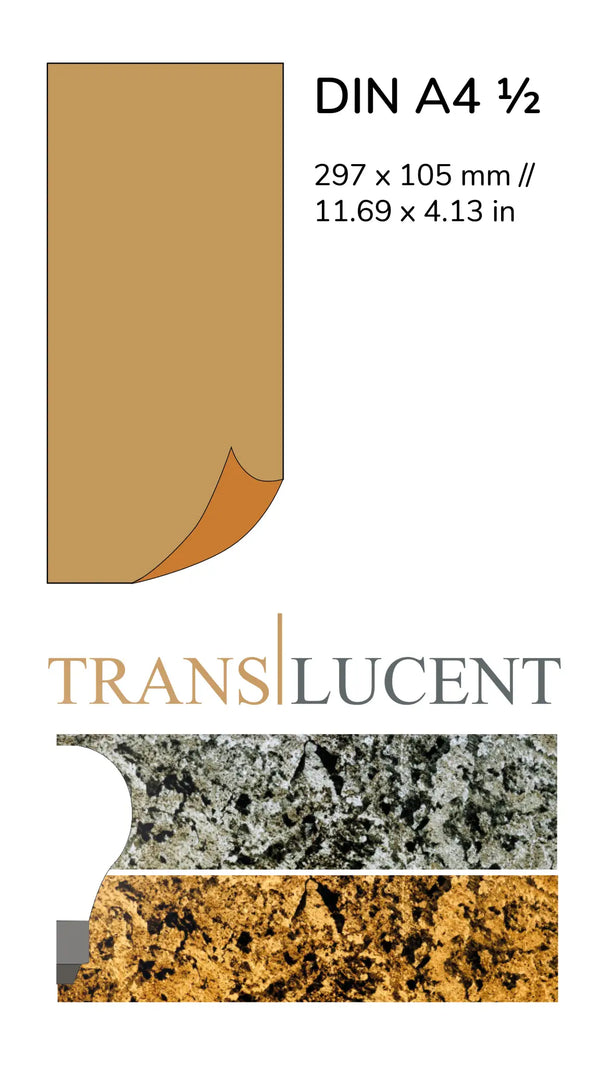 Translucent sample set 297mm x 105mm