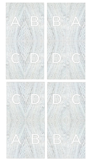 Slate-Lite Arctic White Bookmatching