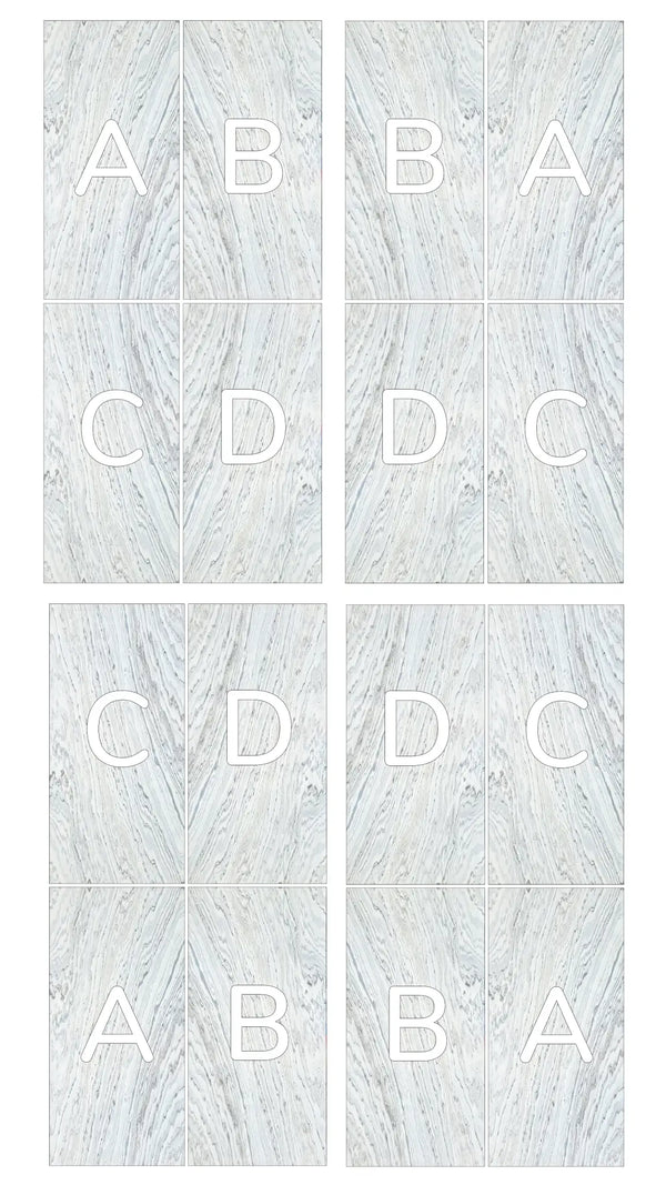 Slate-Lite Arctic White Bookmatching