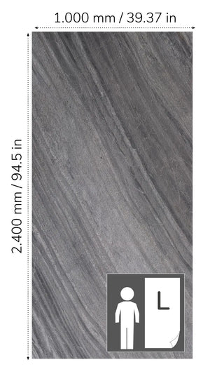 Slate-Lite Dark Creek Bookmatching
