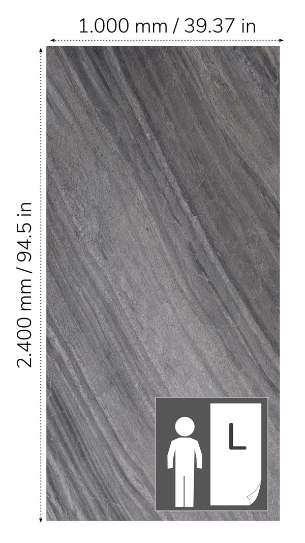 Slate-Lite Dark Creek Bookmatching