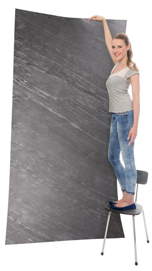 Slate-Lite D. Black Bookmatching