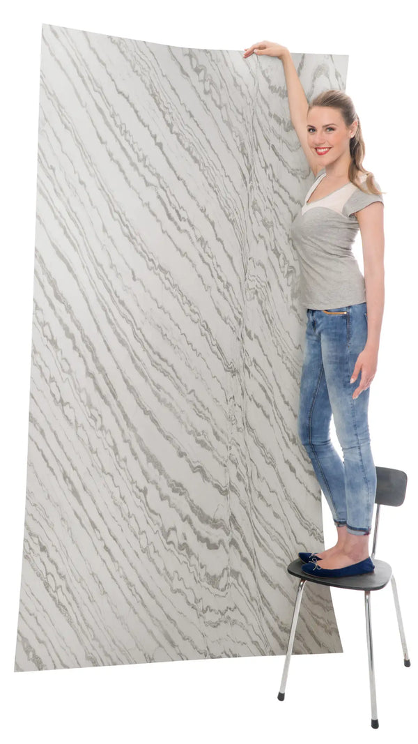 Slate-Lite Mystic White Bookmatching