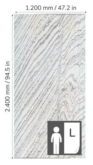 Slate-Lite Mystic White Bookmatching