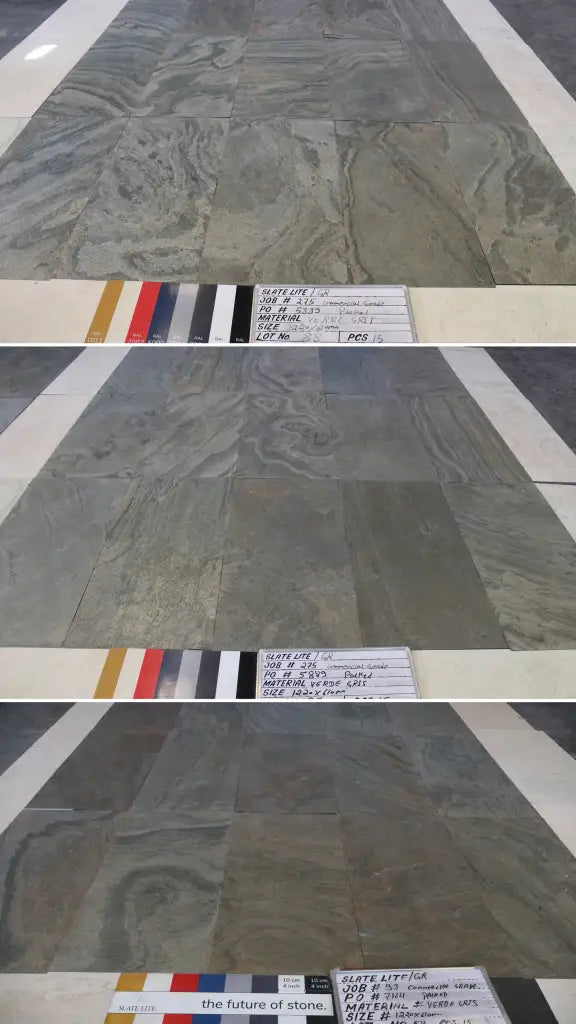 Slate-Lite Verde Gris 122 × 61 commerciële kwaliteit / B-kwaliteit