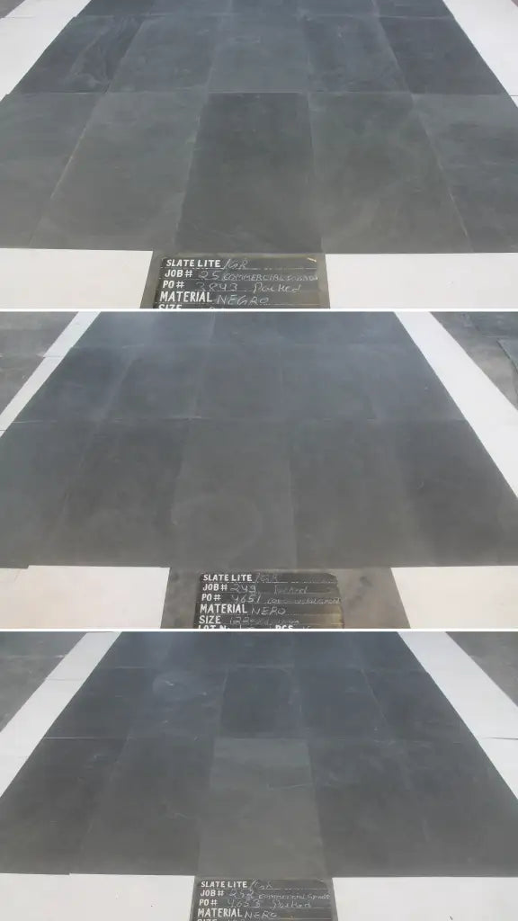 Slate-Lite Nero 122 × 61 commerciële kwaliteit / B-kwaliteit