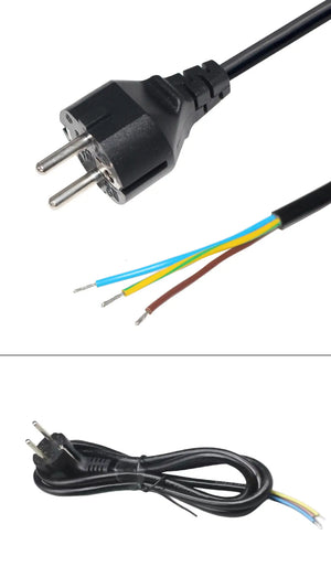 Schuko plug with grounding