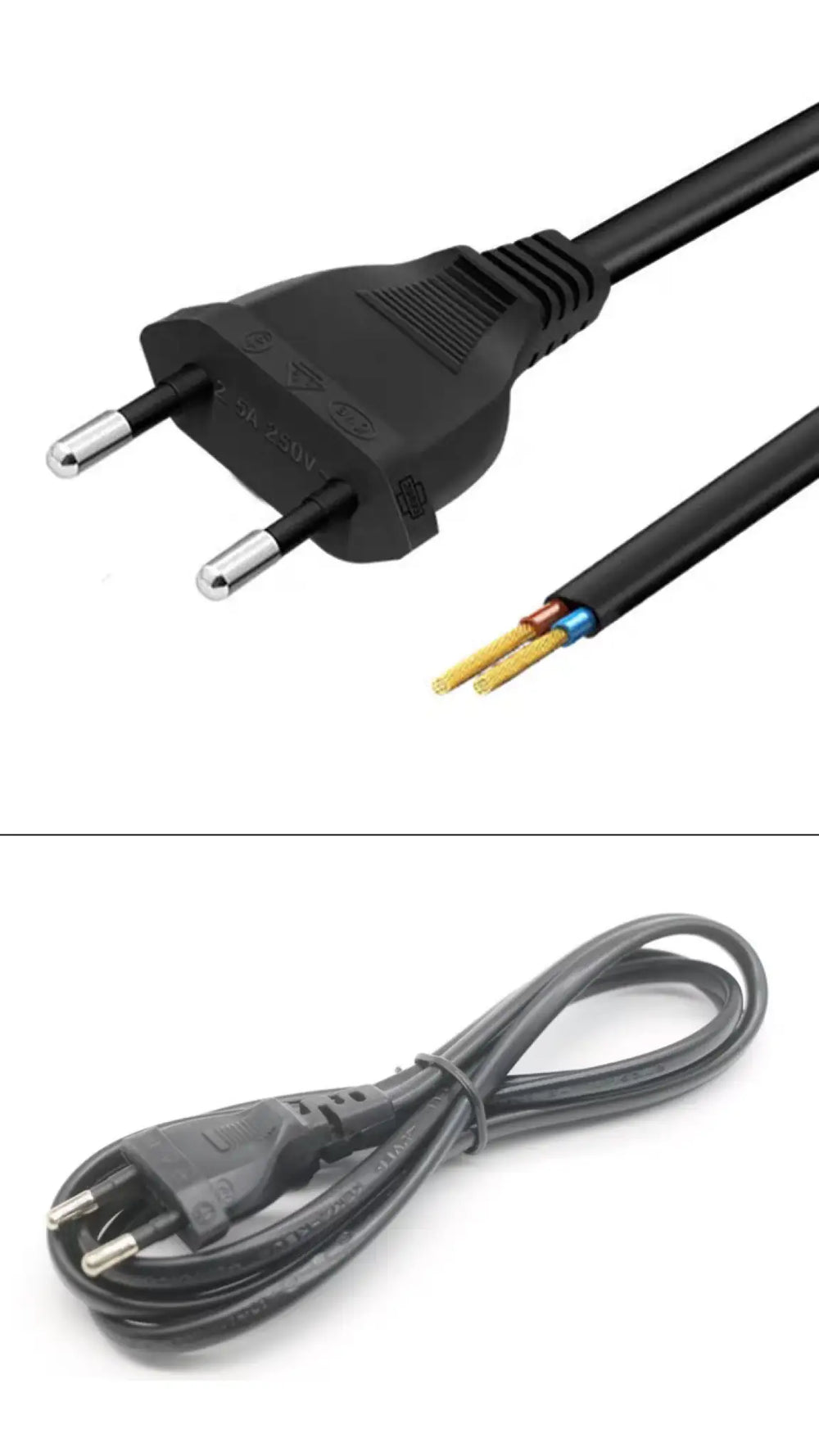 Plug without grounding