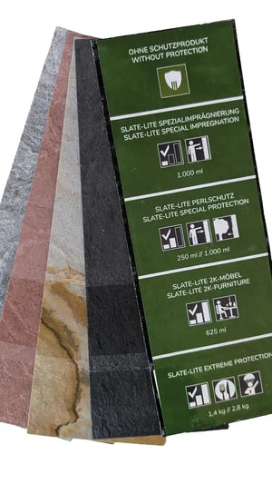 Slate Lite sample sheet 297 mm x 105 mm, sealed