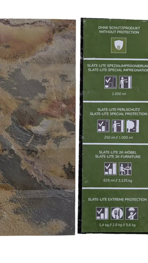Slate Lite sample sheet 297 mm x 105 mm, sealed