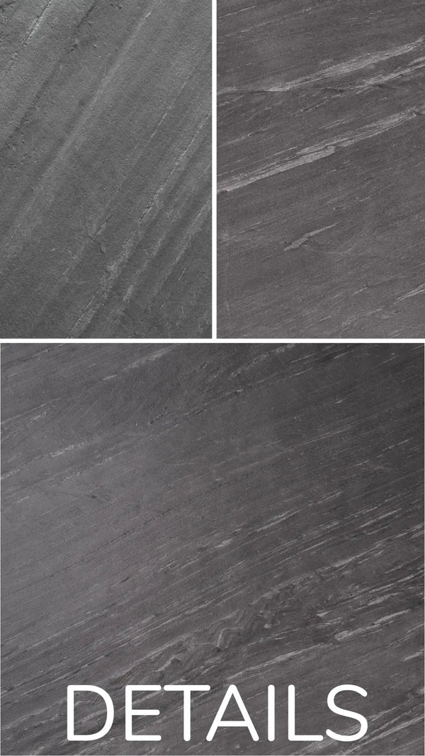 Slate-Lite D. Black Bookmatching