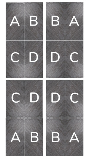 Translucent D. Black Bookmatching